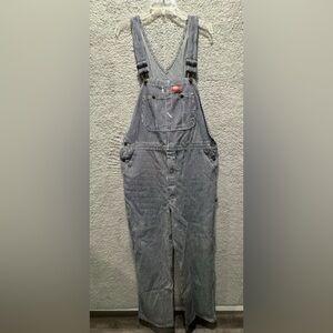 Dickies Men’s Pinstripe Overalls Train Size 40 X 30 Vtg.